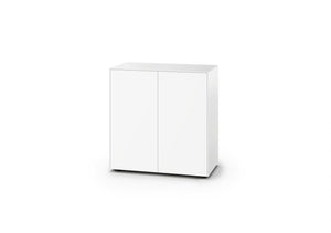 Piure Nex Pur Box 2040800 in Weiß – freigestellte Kommode mit 2 Türen, 80 × 75 × 40 cm, matt lackiert und grifflos