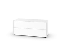 Laden Sie das Bild in den Galerie-Viewer, Designkommode Piure Nex Pur Box 1573881 in weiß – 120 x 50 x 48 cm, grifflose Front, edles Stauraummöbel
