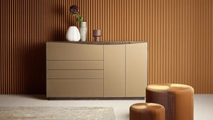Anrei Highboard Puro Wave W40 Asteiche gebürstet verschiedene Größen