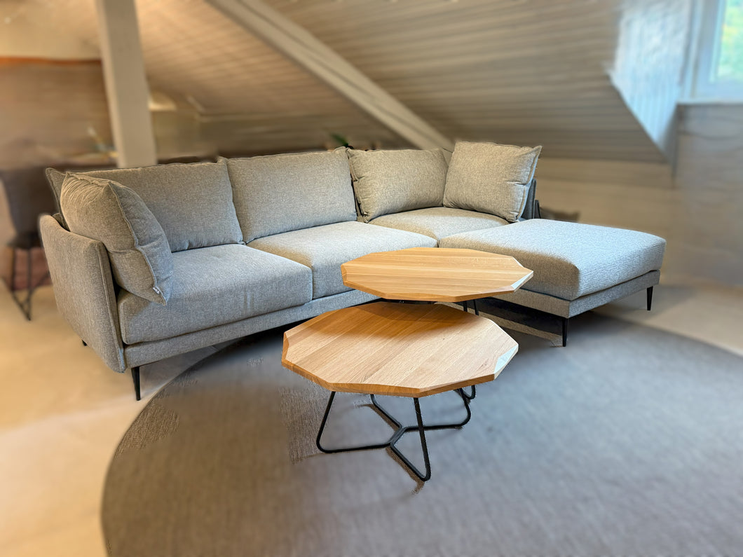 Ecksofa Alva in Grau Stoff King – Ausstellungsstück Abverkauf Möbel Zeppenfeld Olpe
