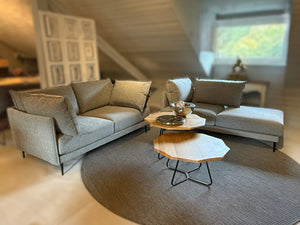 Alva Sofa Kombination Einzelsofa mit Longchair – Abverkauf Ausstellungsstück Zeppenfeld