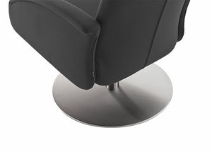 Relaxsessel Master IP Design Leder schwarz,  Akkumotorisch verstellbar