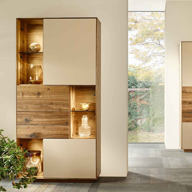 Anrei Vitrine Hochschrank Highboard Puro Style  Massivholzdesign Designmöbel Sauerland Möbel Zeppenfeld Olpe AERA