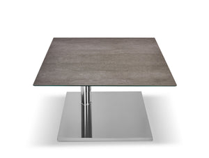 Couchtisch rollbar Duo Kolo K533 K733 75 x 75 cm Keramik Funktionstisch höhenverstellbar Designmöbel Sauerland Möbel Zeppenfeld Olpe