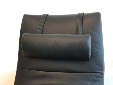 Nackenkissen breit für Jori Relaxsessel ellipsenförmig, schwarz, Gewicht schwarz, Nackenrolle