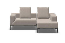 Laden Sie das Bild in den Galerie-Viewer, Bild zeigt das Jori Longueville Landscape Loungesofa in hochwertiger Stoff- oder Lederausführung, mit klarer Linienführung, modularer Form und verstellbaren Armlehnen – luxuriöses Sofa für modernes Wohnen mit Komfort und Designanspruch.
