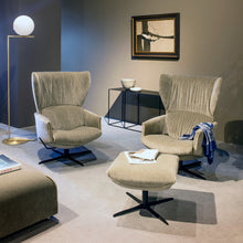 Laden Sie das Bild in den Galerie-Viewer, Hocker zu Jori Loungesessel Rapsody Lounge , Ohrensessel, Relaxsessel
