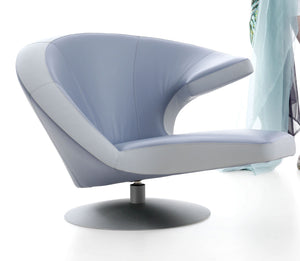 Leolux Parabolica, Designsessel,  Beistellsessel, Lederqualität Senso