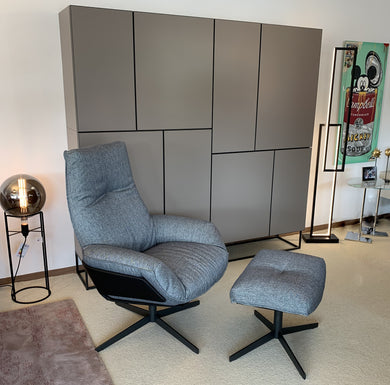 Loungesessel Daron mit pulverbeschichtetem Metallgestell