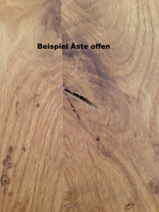 Esstisch SL II - Säulentisch Scholtissek Massivholz knorrige Eiche Möbel Zeppenfeld Olpe