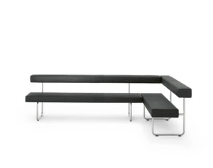 Girsberger Permesso, Diningsofa, Sitzbank Eckbank mit Rückenlehne, Leder Donna,