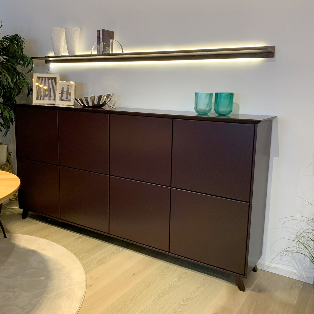 RMW Rietberger Möbelwerkstätten Deviso Highboard Aubergine moderner Landhausstil Abverkauf Ausstellungsstück Schnäppchen Designmöbel Sauerland (2)