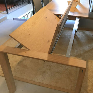 Scholtissek kleiner Ausziehtisch Küchentisch Jade 120, 140 und 160x85cm knorrige Eiche massiv,Sauerland Möbel Zeppenfeld Olpe (2)