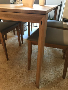 Scholtissek kleiner Ausziehtisch Küchentisch Jade 120, 140 und 160x85cm knorrige Eiche massiv,