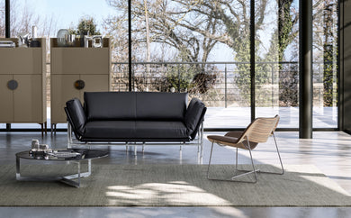 Rataplan – komfortable Polsterung in Leder schwarz, eleganter Look