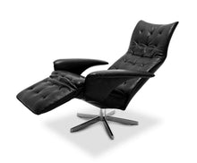 Laden Sie das Bild in den Galerie-Viewer, Ergonomischer JORI Relaxsessel Square JR-7980 von der Seite – verstellbare Rückenlehne und Fußstütze
